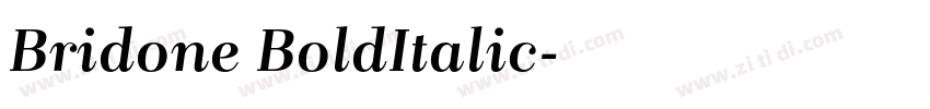 Bridone BoldItalic字体转换